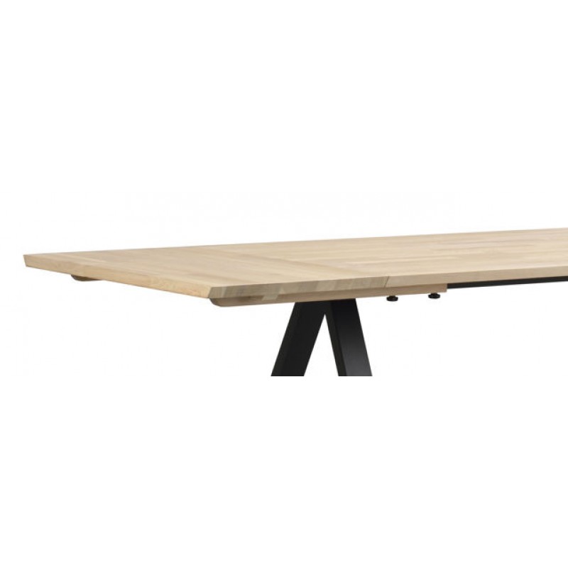 RO Carradale Extending Dining Table A 220x100 Whitewash/Black